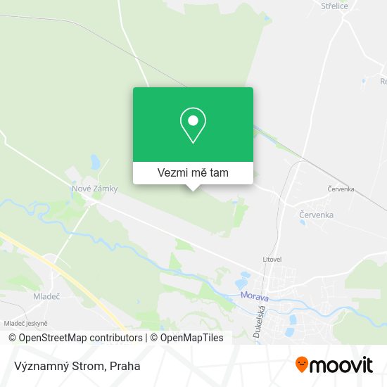 Významný Strom mapa