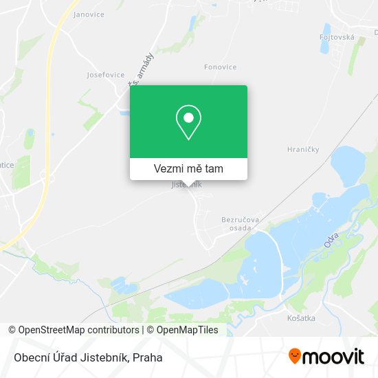 Obecní Úřad Jistebník mapa