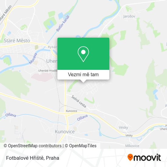 Fotbalové Hřiště mapa