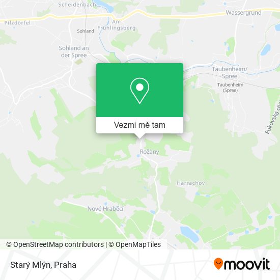Starý Mlýn mapa