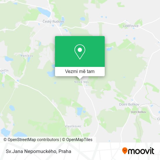 Sv.Jana Nepomuckého mapa