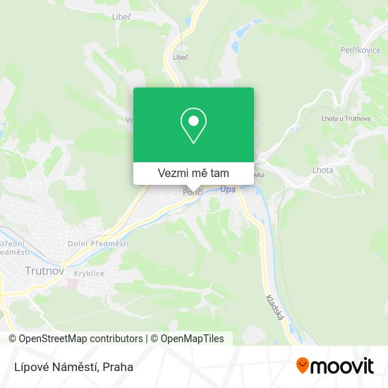 Lípové Náměstí mapa