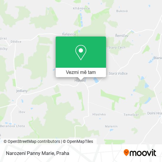 Narození Panny Marie mapa