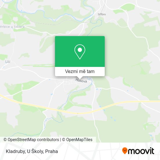 Kladruby, U Školy mapa