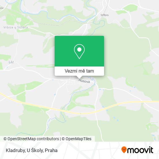 Kladruby, U Školy mapa