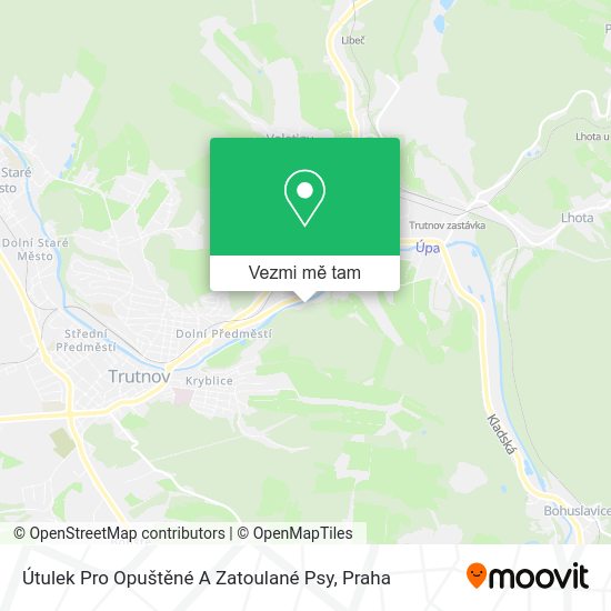 Útulek Pro Opuštěné A Zatoulané Psy mapa