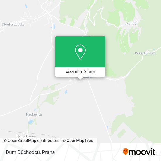 Dům Důchodců mapa