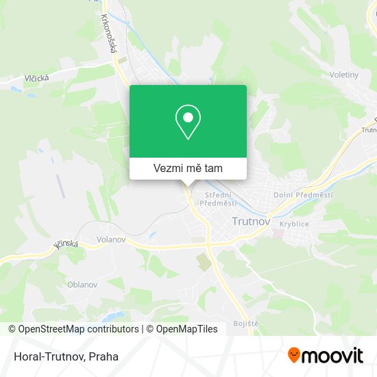 Horal-Trutnov mapa
