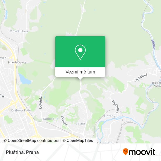 Pluština mapa