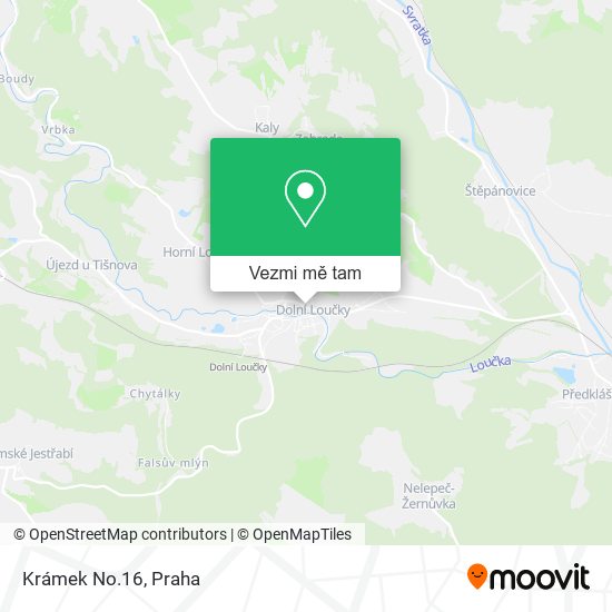 Krámek No.16 mapa