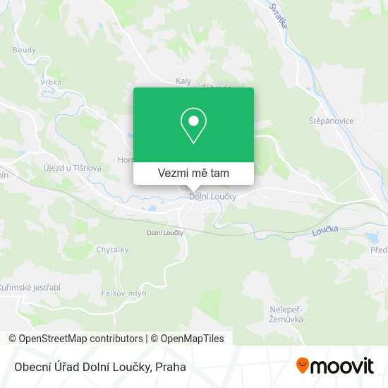 Obecní Úřad Dolní Loučky mapa