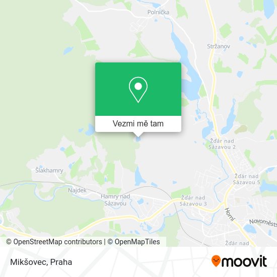 Mikšovec mapa