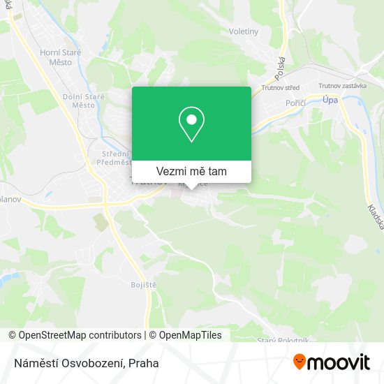 Náměstí Osvobození mapa