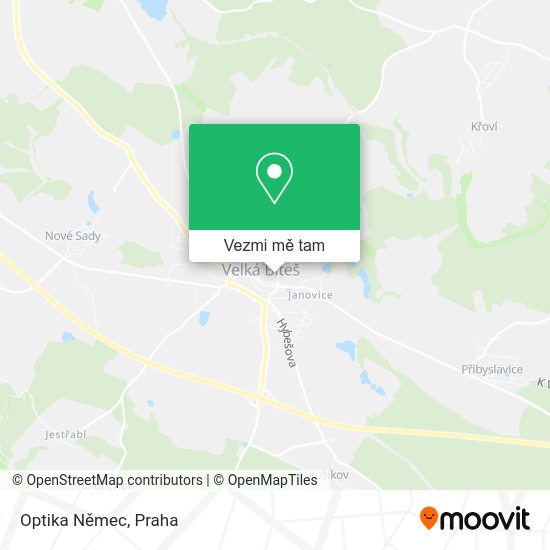 Optika Němec mapa