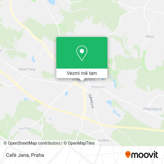 Café Jana mapa