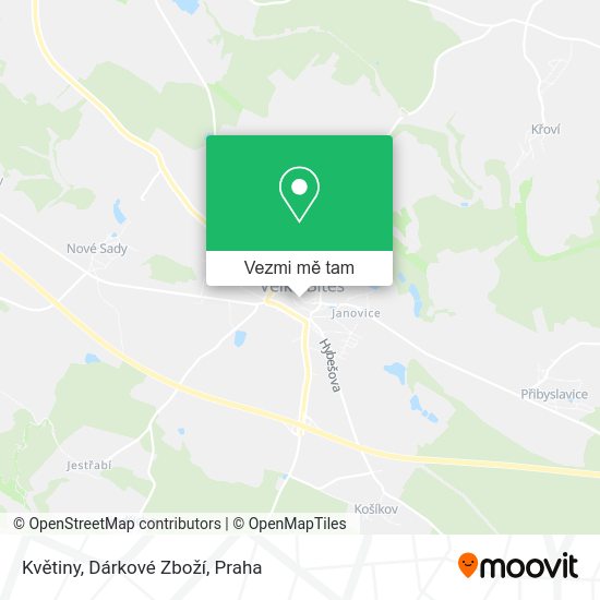 Květiny, Dárkové Zboží mapa