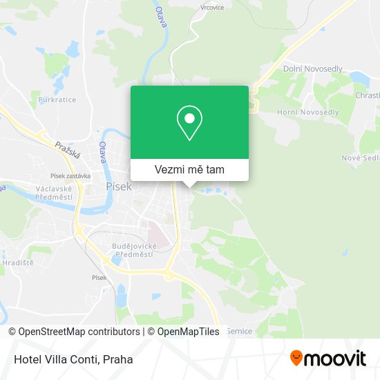 Hotel Villa Conti mapa
