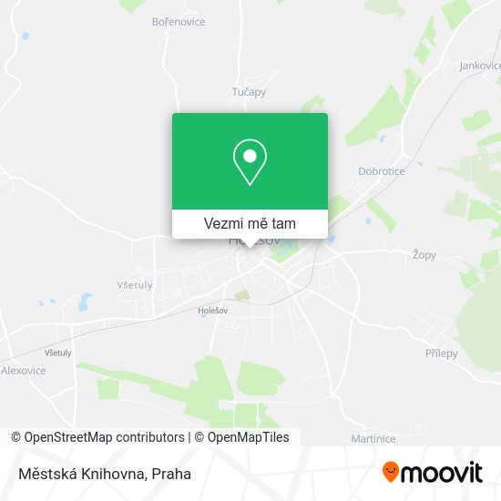 Městská Knihovna mapa