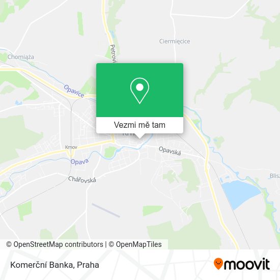 Komerční Banka mapa