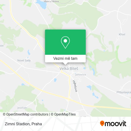Zimní Stadion mapa