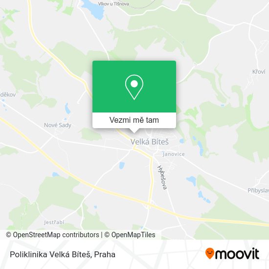 Poliklinika Velká Bíteš mapa