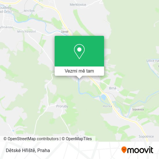 Dětské Hřiště mapa