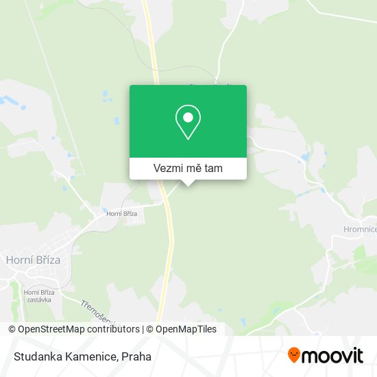 Studanka Kamenice mapa