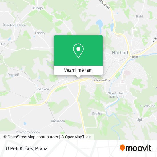U Pěti Koček mapa
