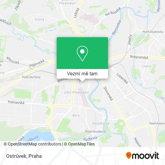Ostrůvek mapa