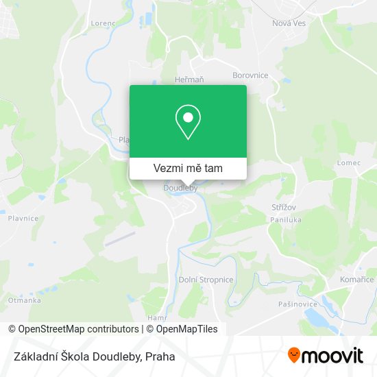 Základní Škola Doudleby mapa