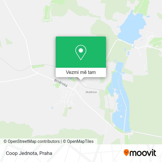 Coop Jednota mapa