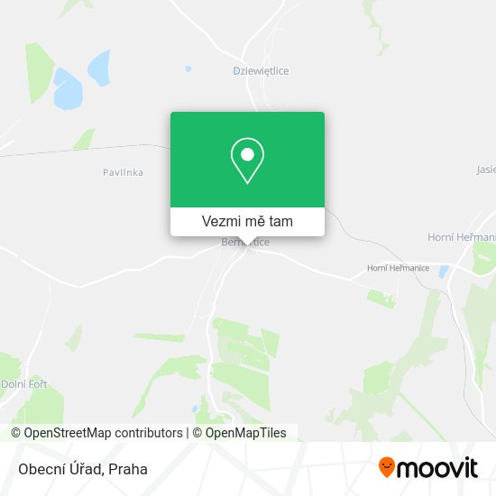 Obecní Úřad mapa