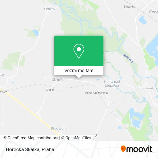 Horecká Skalka mapa