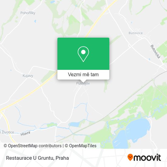 Restaurace U Gruntu mapa