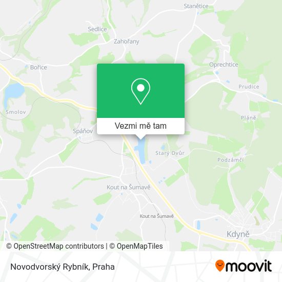 Novodvorský Rybník mapa