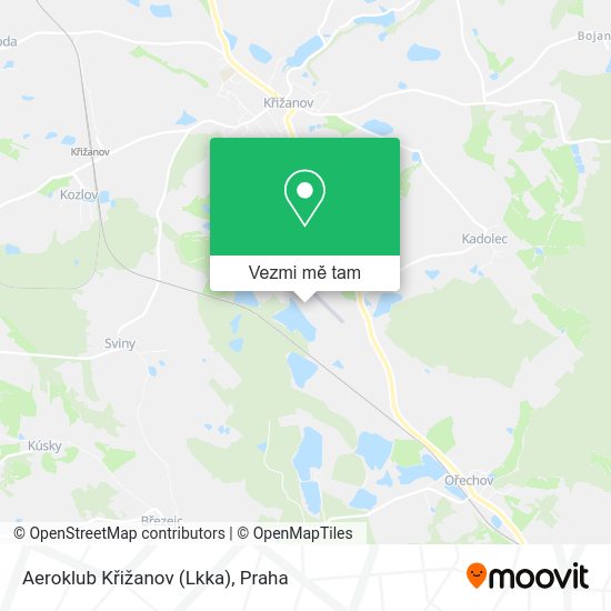 Aeroklub Křižanov (Lkka) mapa