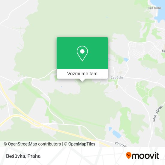 Bešůvka mapa