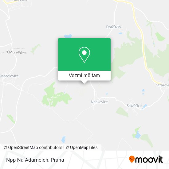 Npp Na Adamcích mapa