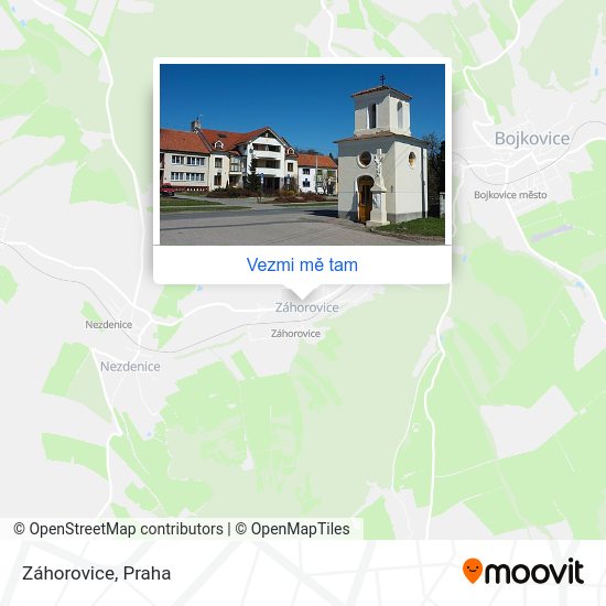 Záhorovice mapa