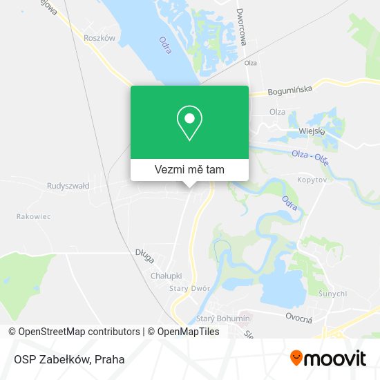 OSP Zabełków mapa