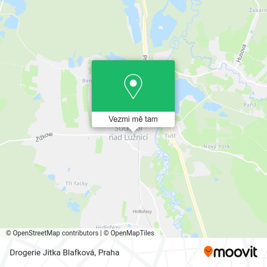 Drogerie Jitka Blafková mapa