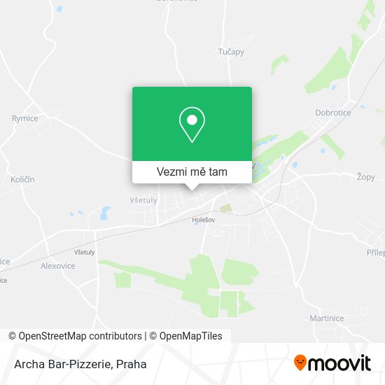 Archa Bar-Pizzerie mapa