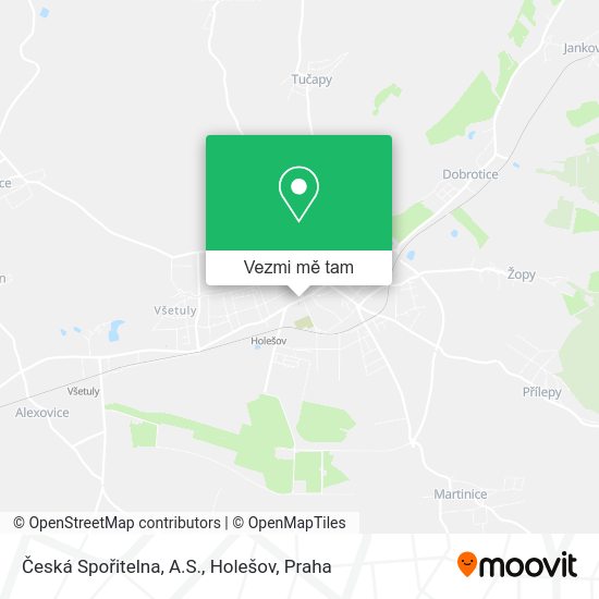 Česká Spořitelna, A.S., Holešov mapa