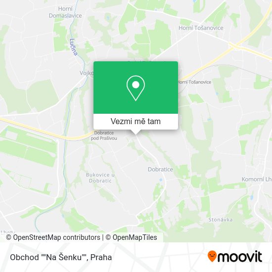 Obchod ""Na Šenku"" mapa