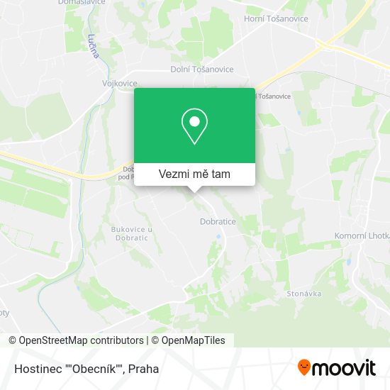 Hostinec ""Obecník"" mapa