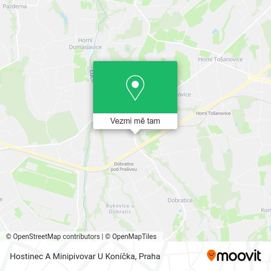 Hostinec A Minipivovar U Koníčka mapa