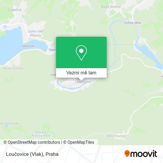 Loučovice (Vlak) mapa
