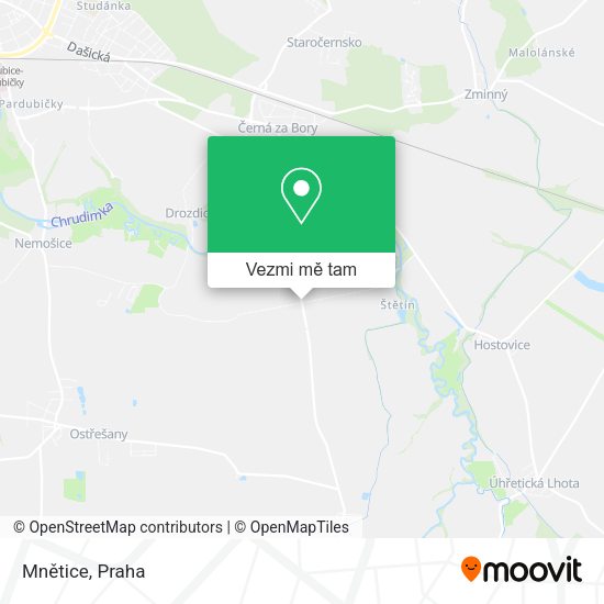 Mnětice mapa