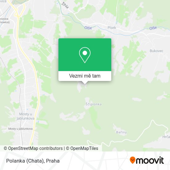Polanka (Chata) mapa