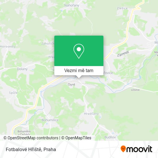 Fotbalové Hřiště mapa